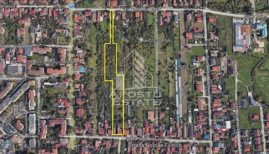 Teren de vanzare 9580 mp, acces de pe doua strazi, Freidorf, Timisoara - 1
