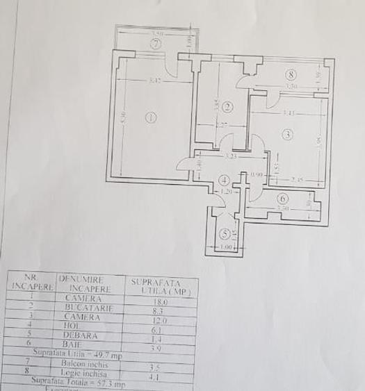 Apartament 2 camere zona Republicii-Caraiman - 1