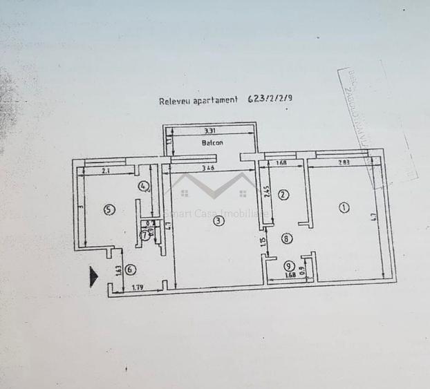 Apartament 2 Camere Podu Ros - 1