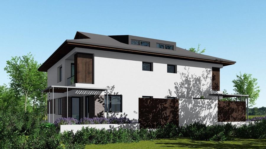 Proiect imobiliar : Duplex modern cu dormitor la parter si mansarda locuibila - 4