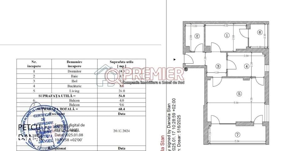 Apartament cu 2 camere decomandat în Vitan