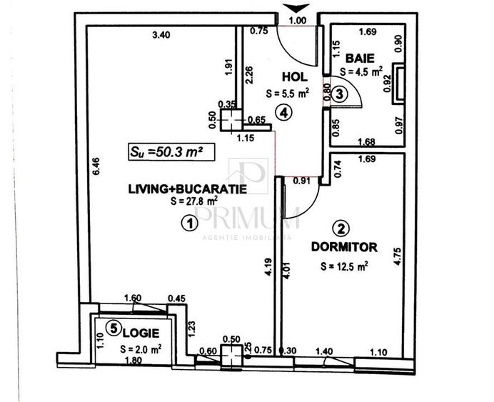 Torontalului, apartament 2 camere, centrala proprie, parcare - 9
