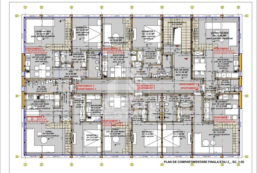Apartamente noi cu 3 camere, scara interioara, Complexul Studentesc - 8