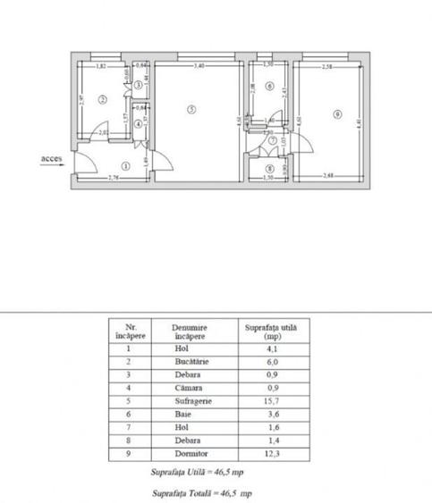 Vanzare apartament 2 camere, parter, Aleea Sf. Nicolae, Targu Jiu - 6