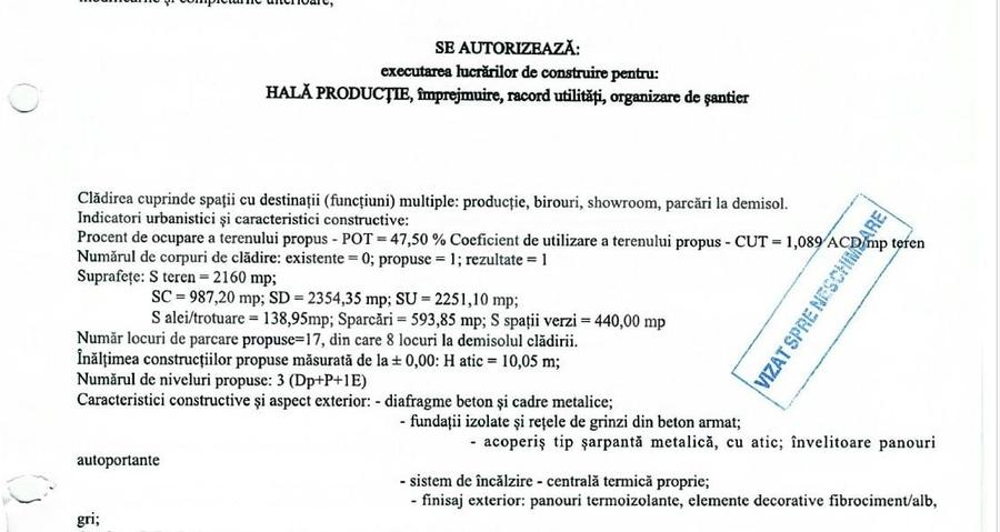 Teren de 2160 mp, în Miroslava