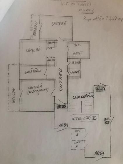 Apartament cu 3 camere decomandat, mobilat în Mănăștur