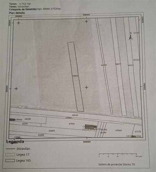 vanzare teren intravilan  construibil BRANESTI | deschidere la DN 3 | 3750mp | u - 3