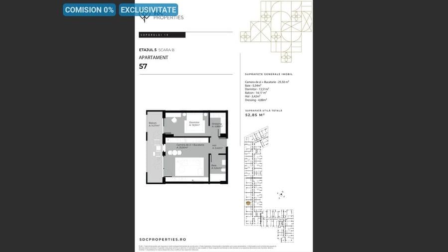 Apartament cu 2 camere in cartierul Sopor - 1