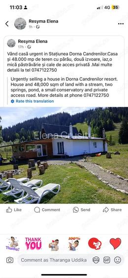 Vand casa in Sta?iunea Dorna Candrenilor ?i teren. Vand casa in Sta?iunea Dorna Candrenilor ?i teren.