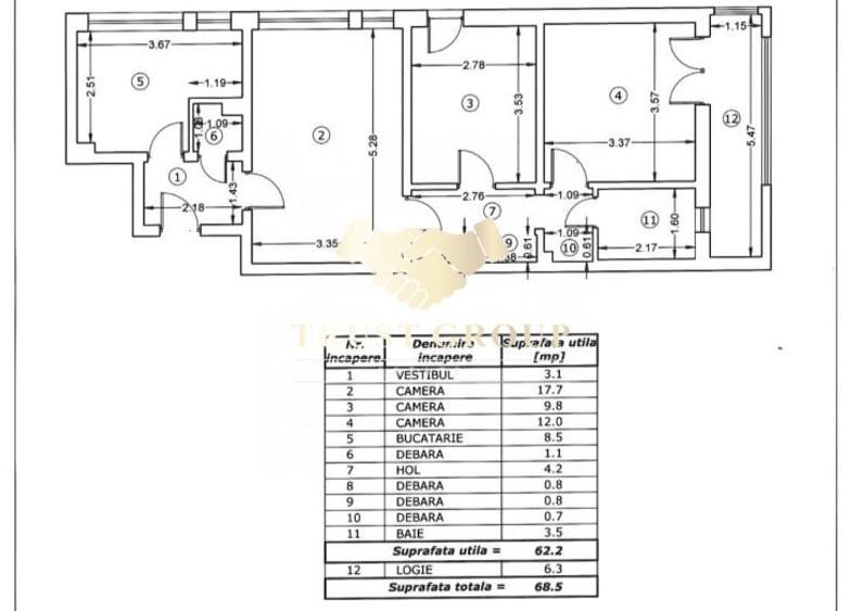 Apartament 3 camere Campia Libertatii IN RENOVARE - 1