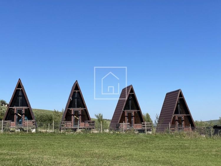 Teren 829 mp autorizatie de constructie 4 cabanute A-frame in Tocile - 1