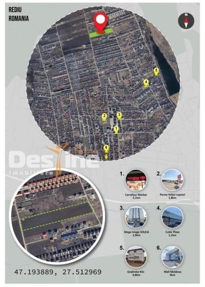 Rediu, teren intravilan 700 mp, platoul Beldiman - 2