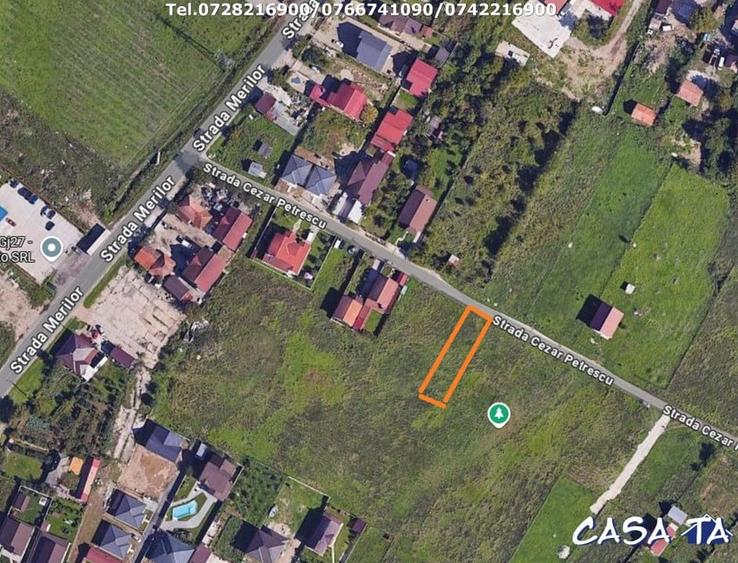 Teren Intravilan (1079 mp),situat in Targu Jiu, Str. Cezar Petrescu - 1