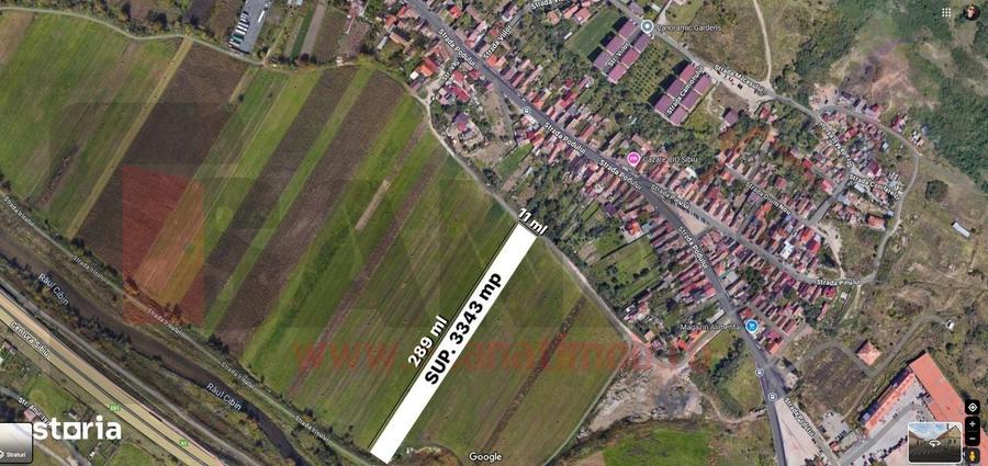 Teren Intravilan, 3343 mp, deschidere la 2strazi, plan drept |SkyView - 6