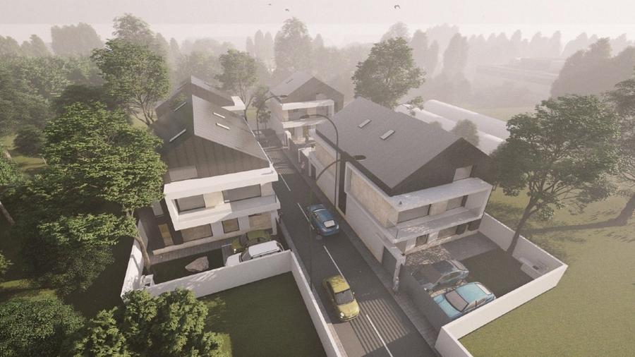 TEREN INTRAVILAN DE 1500MP CU PROIECT SI AUTORIZAȚIE PENTRU 6 VILE ! - 4