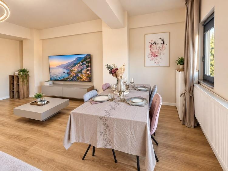 Apartament cu 3 camere decomandat, mobilat în Sisești