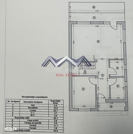 Casă cu 4 camere în Central