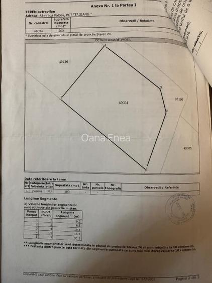 Teren extravilan 500 mp super vedere