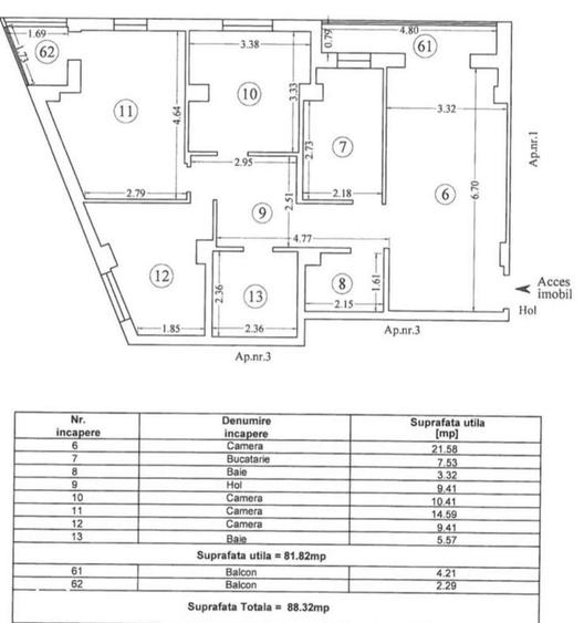 PROPRIETAR. Apartament 4 camere, Palazu Mare - 11