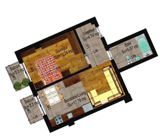 Calea Calarasilor,Traian,bl.2015,et.1/4,DECOMANDAT,Renovat,centrala,2 balcoane - 6