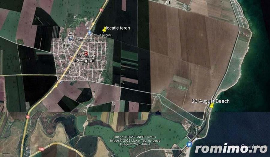 Teren in 23 AUGUST- 600 mp- pe partea cu mare - 1