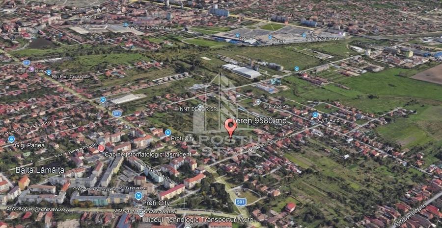 Teren de vanzare 9580 mp, acces de pe doua strazi, Freidorf, Timisoara - 2