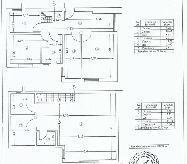 Apartament cu 4 camere decomandat, mobilat în Central