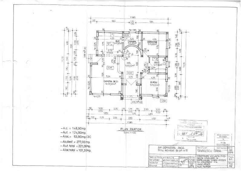 Casa la rosu 150mp , Autorizatie de Construire , teren 813 mp Pitesti - 4