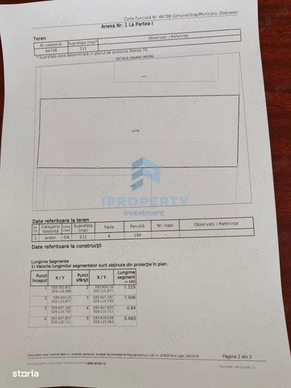 Dobroesti | Teren 211 Mp | Strada Trandafirilor | Deschidere 10 M - 1