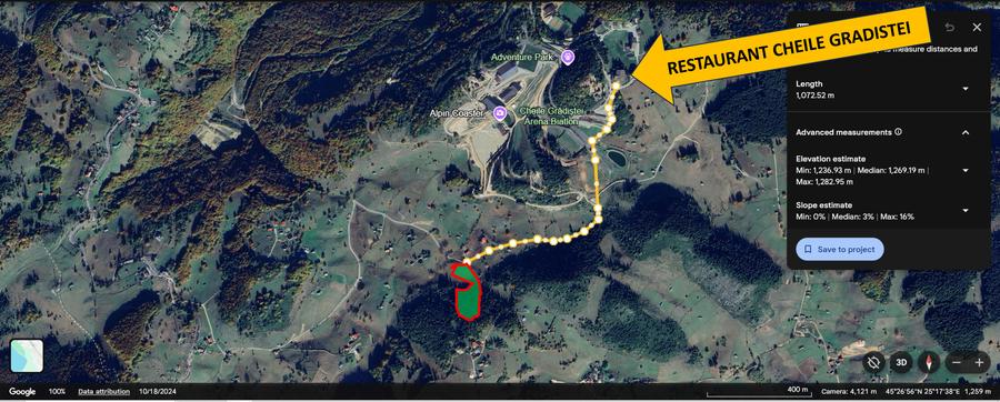 TEREN INTRAVILAN-EXTRAVILAN SPECTACULOS LANGA RESORTUL CHEILE GRADISTEI -FUNDATA - 16
