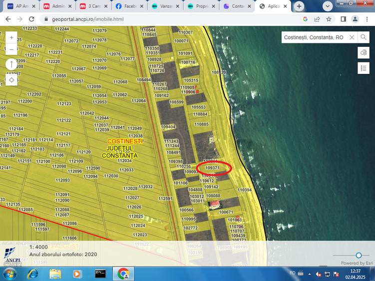 Exclusivitate teren  Costinesti  1845 mp zona Golful Francezului randu 1 - 1