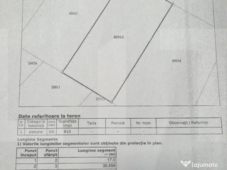 Teren intravilan, vedere panoramica, 610 mp, zona Simeria - 1