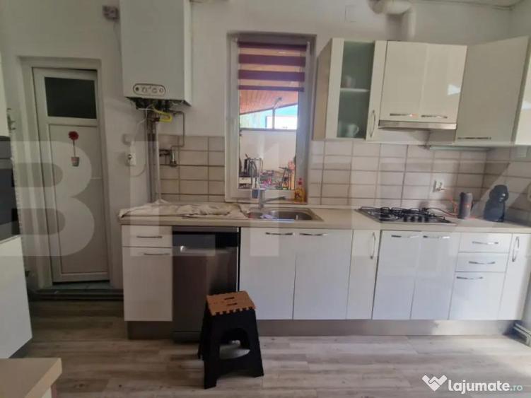 Casa de inchiriat, cu 4 camere, mobilata, curte, pivnita, zo - 5