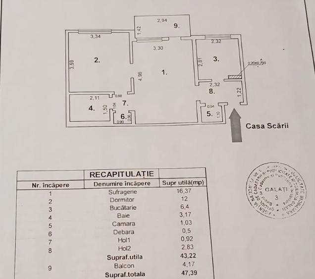 Vand apartament 2 camere tiglina - 1