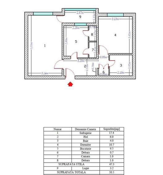 Apartament 2 Camere Aparatorii Patriei - 1