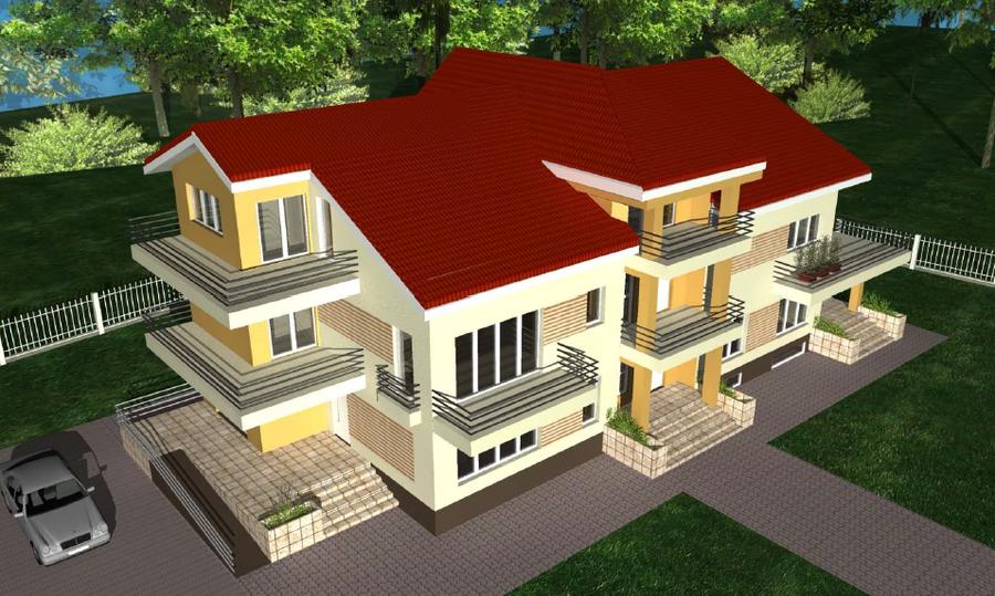 Vila Individuala S+P+1+M cu Teren 1000mp langa Padure - Balotesti - 1