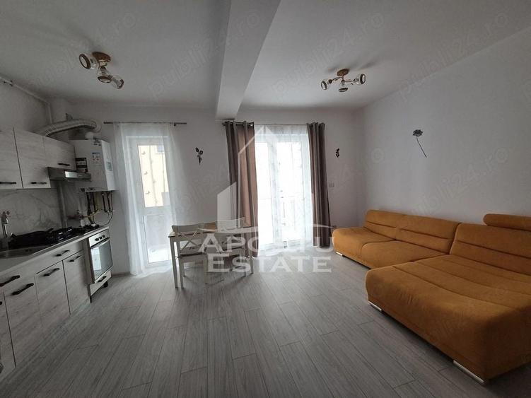 Apartament cu 2 camere semidecomandat, mobilat în Giroc
