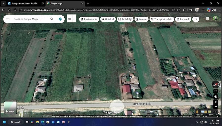 Teren de 1846 mp, în Sculeni