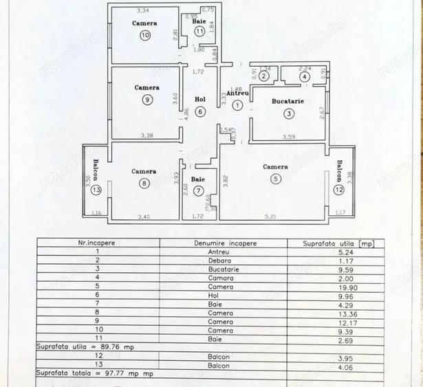 Apartement 4 camere, 90 mp utili+ , zona Shpping City - 5