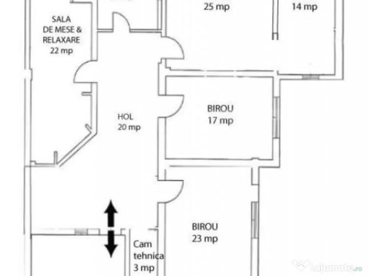 Spa?iu de birouri, 135 mp, zona Tudor Vladimirescu - 1