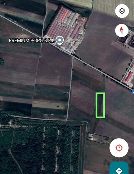 Teren 6500 m - Extravilan - Zona Premium Porc - 7 km de Focsani - 5
