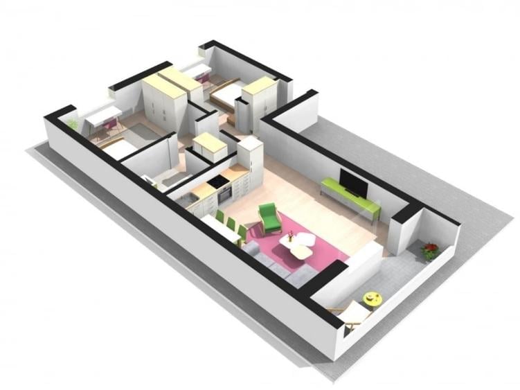 3 camere - Rond Pacurari- etaj 1 - 67 mp- 145000 euro - 6