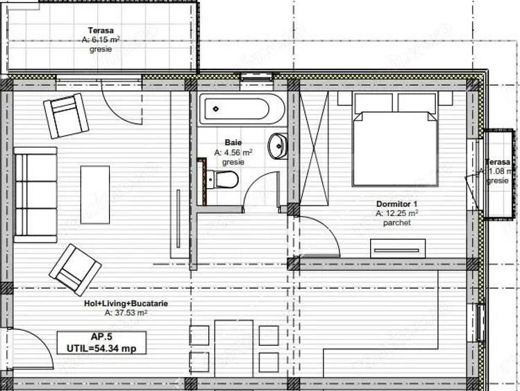 Spa?iu Dublu: Apartament + Pod + 4 Locuri de Parcare, Giarmata VII - 1