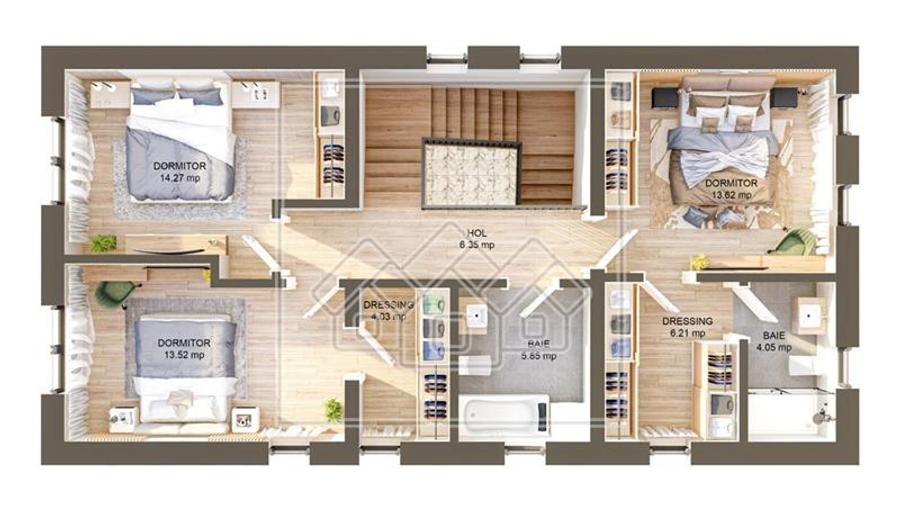 Casa de vanzare in Sibiu - noua, individuala, curte mare, teren 644mp - 29