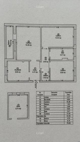 Apartament LUX 3 Camere Decomandat Garaj Boxa Zona Sagului - 10