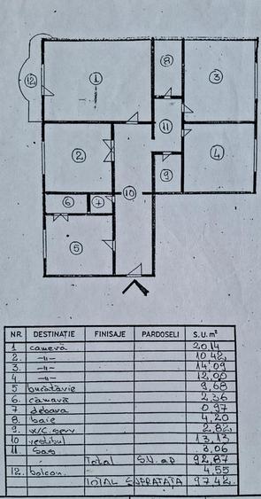 APARTAMENT 4 CAMERE 2/8  98 MP BL 1991 REABILITAT TERMIC  HOL L - 6