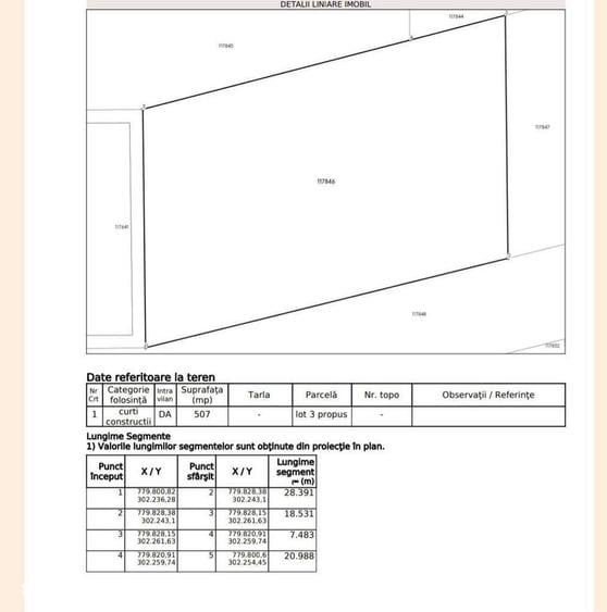 Teren intravilan 507 mp | Valu lui Traian | P+4E | Forest M - 1