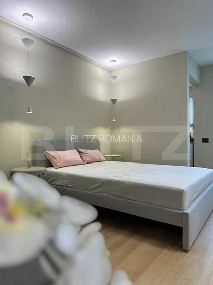 Garsoniera moderna, 30 mp, cu priveliste, la etajul 9, zona Astra