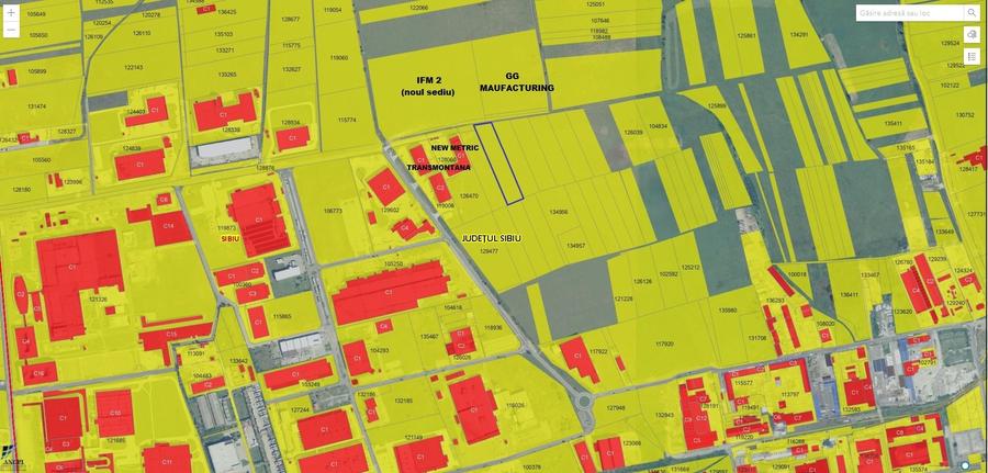 Teren intravilan 9.600 mp cu PUZ * Zona Industriala Vest Sibiu - 1