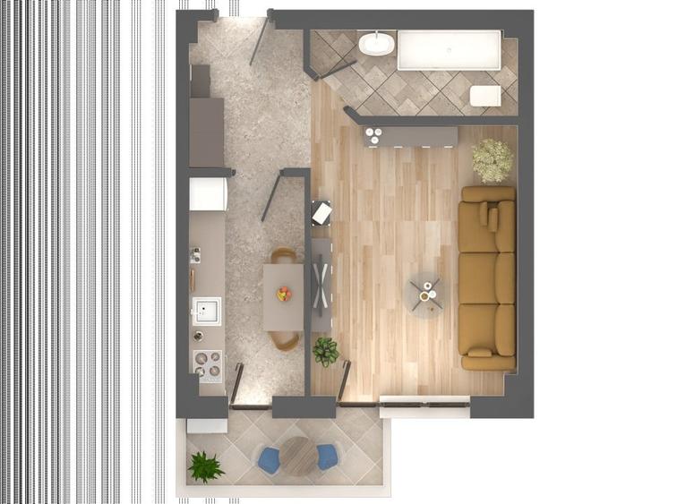 *UNIREA TOWERS* APARTAMENT 1 CAMERĂ - DECOMANDAT - 5